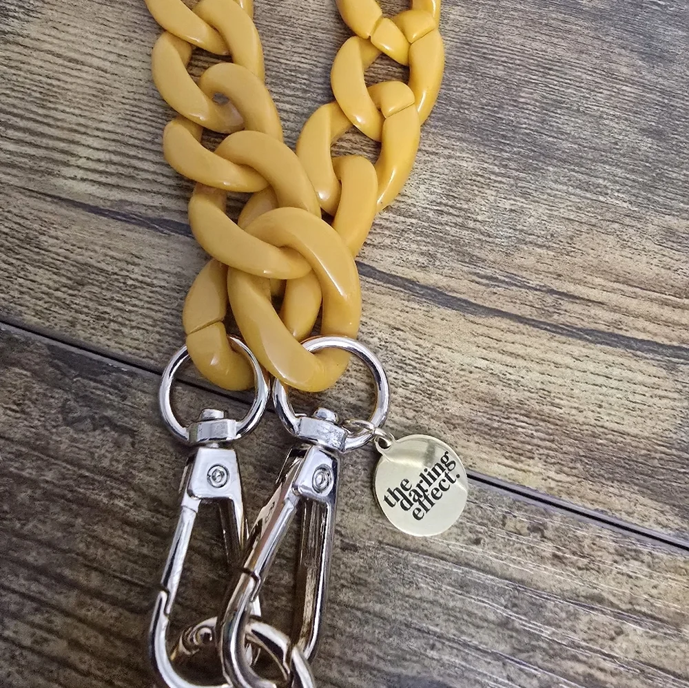 New The Darling Effect Mustard Crossbody Chain For You Phone